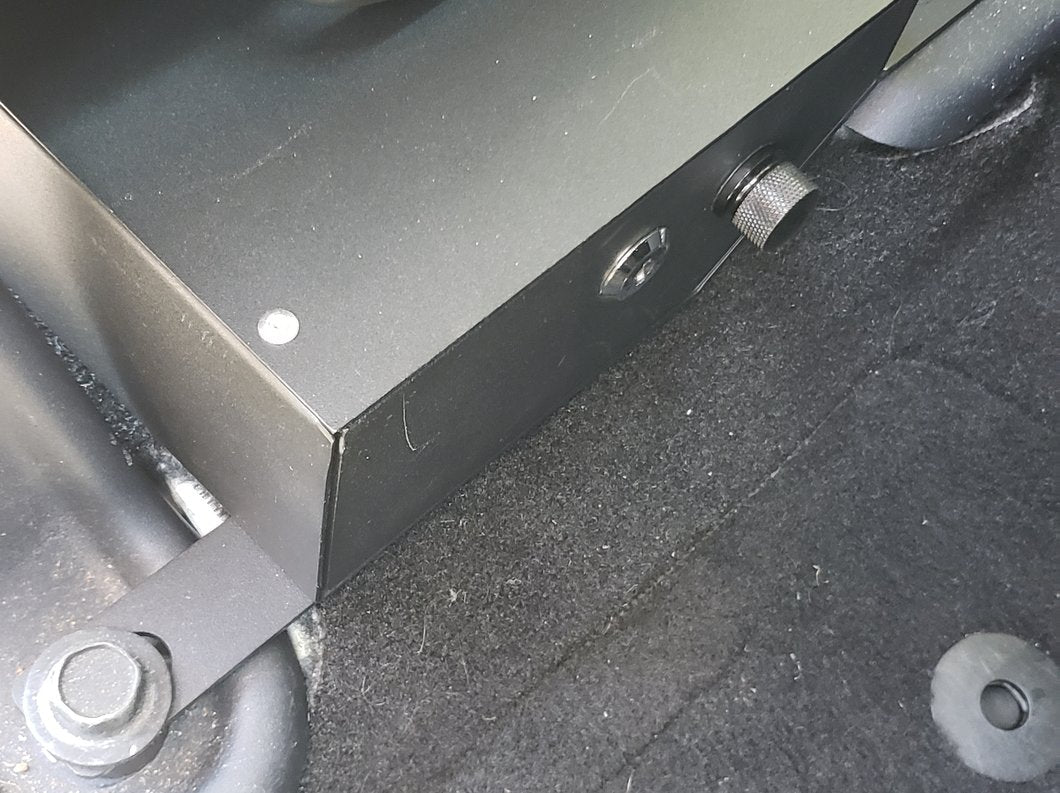 RedRock Under Seat Storage Lock Box; Passenger Side (07-10 Jeep Wrangler JK 2-Door; 07-18 Jeep Wrangler JK 4-Door)