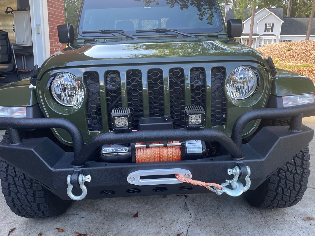 RedRock Rock Crawler Full Width Winch Front Bumper (20-25 Jeep Gladiator JT)
