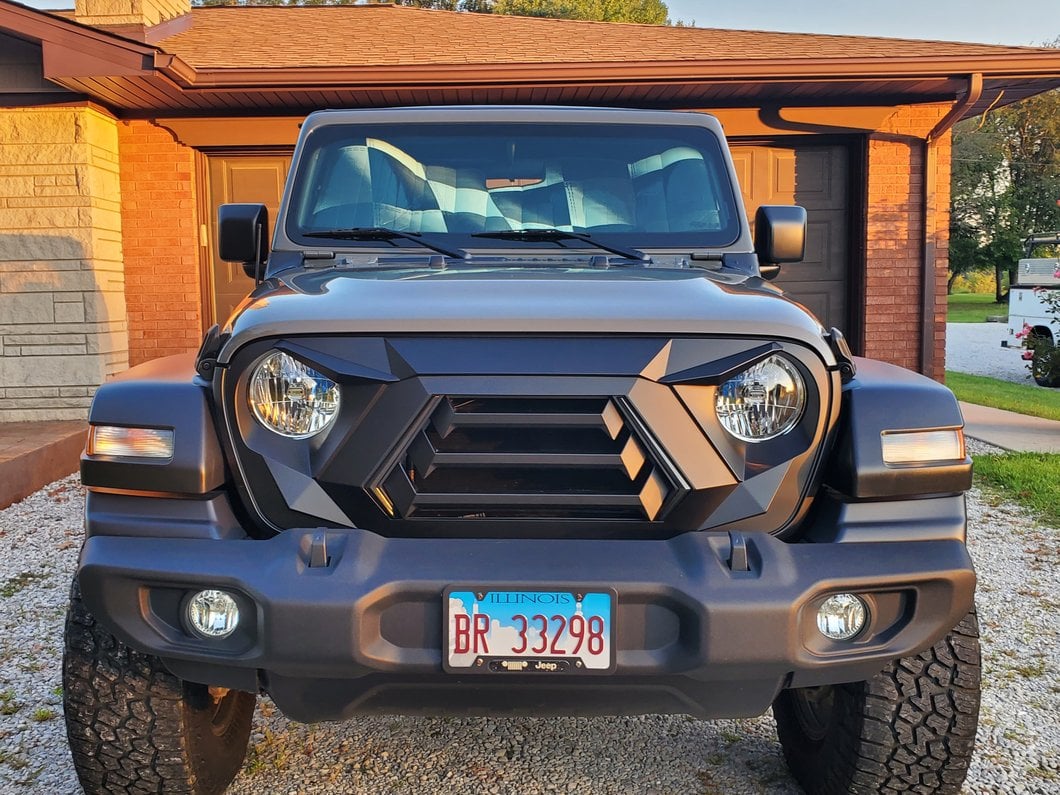 RedRock Goliath Grille with LED DRL (18-25 Jeep Wrangler JL w/o TrailCam)