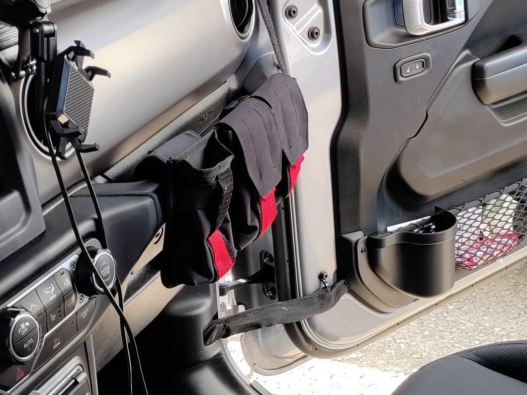 RedRock Alterum Series Grab Handle Storage Bag; Tri Pocket (07-25 Jeep Wrangler JK & JL)