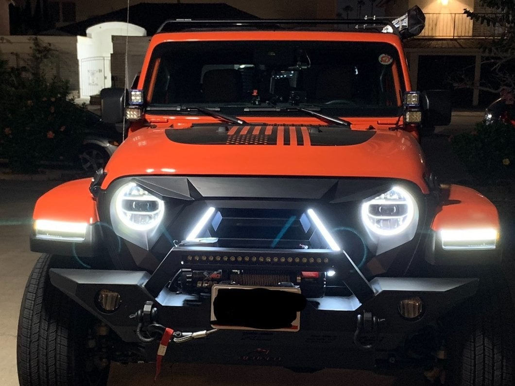 RedRock Goliath Grille with LED DRL (20-25 Jeep Gladiator JT w/o TrailCam)