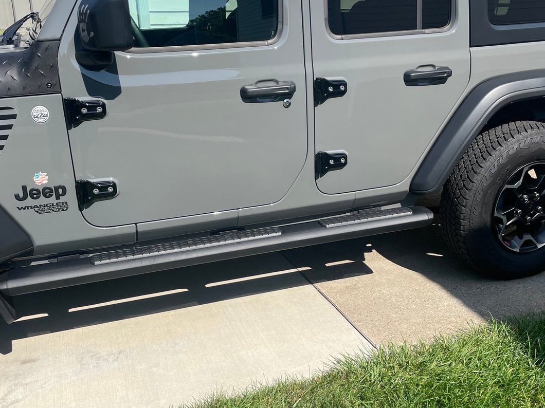RedRock Exterior Door Hinge Covers; Black (18-25 Jeep Wrangler JL)