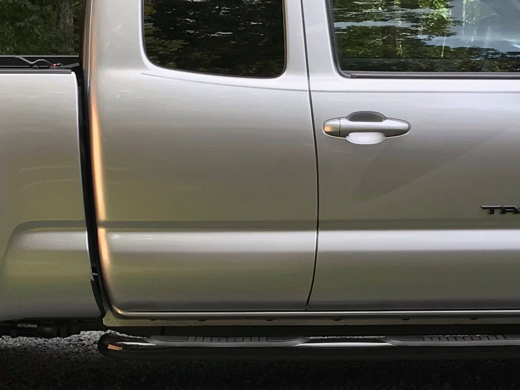 RedRock 3-Inch Side Step Bars; Black (05-23 Tacoma Access Cab)