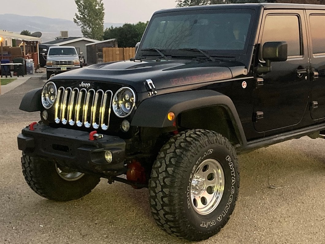 RedRock Headlight Bezels; Chrome (07-18 Jeep Wrangler JK)