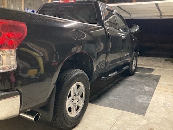 RedRock 3-Inch Side Step Bars; Black (07-21 Tundra Double Cab)