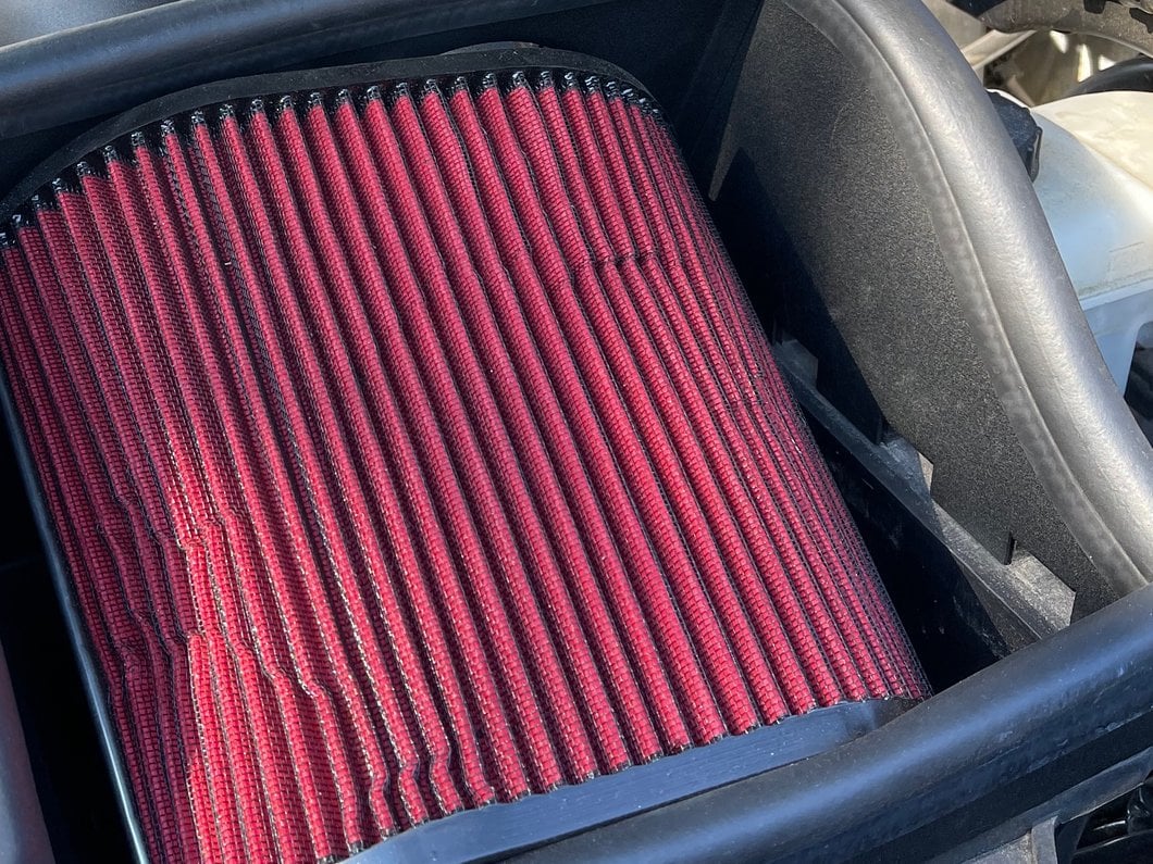 RedRock Cold Air Intake; Wrinkle Black (15-16 3.5L EcoBoost F-150)