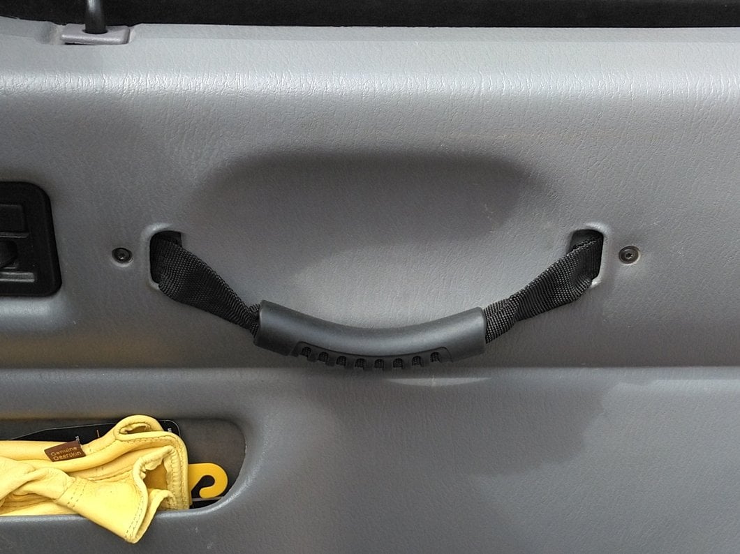 RedRock Door Pull Straps; Black (97-06 Jeep Wrangler TJ)