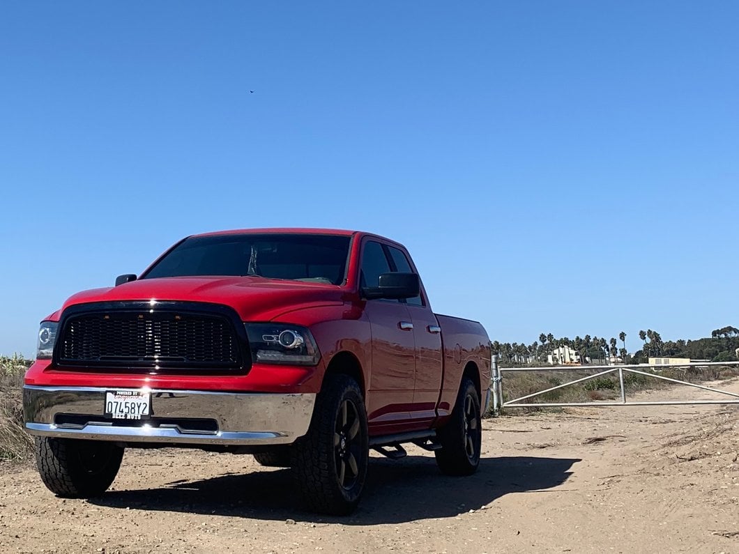 RedRock Baja Upper Replacement Grille; Gloss Black (09-12 RAM 1500)