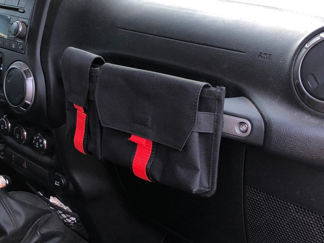 RedRock Alterum Series Grab Handle Storage Bag; Dual Pocket (07-25 Jeep Wrangler JK & JL)