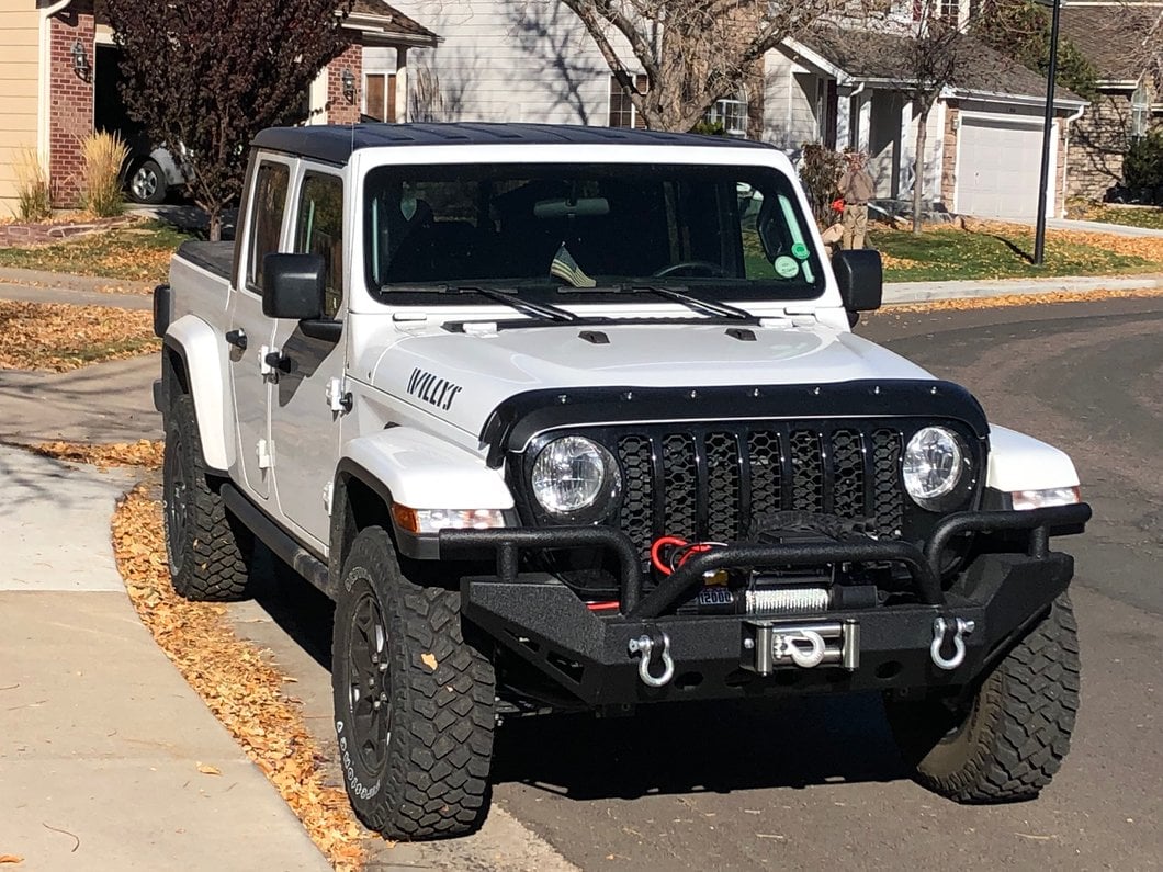 RedRock Rock Crawler Full Width Winch Front Bumper (20-25 Jeep Gladiator JT)