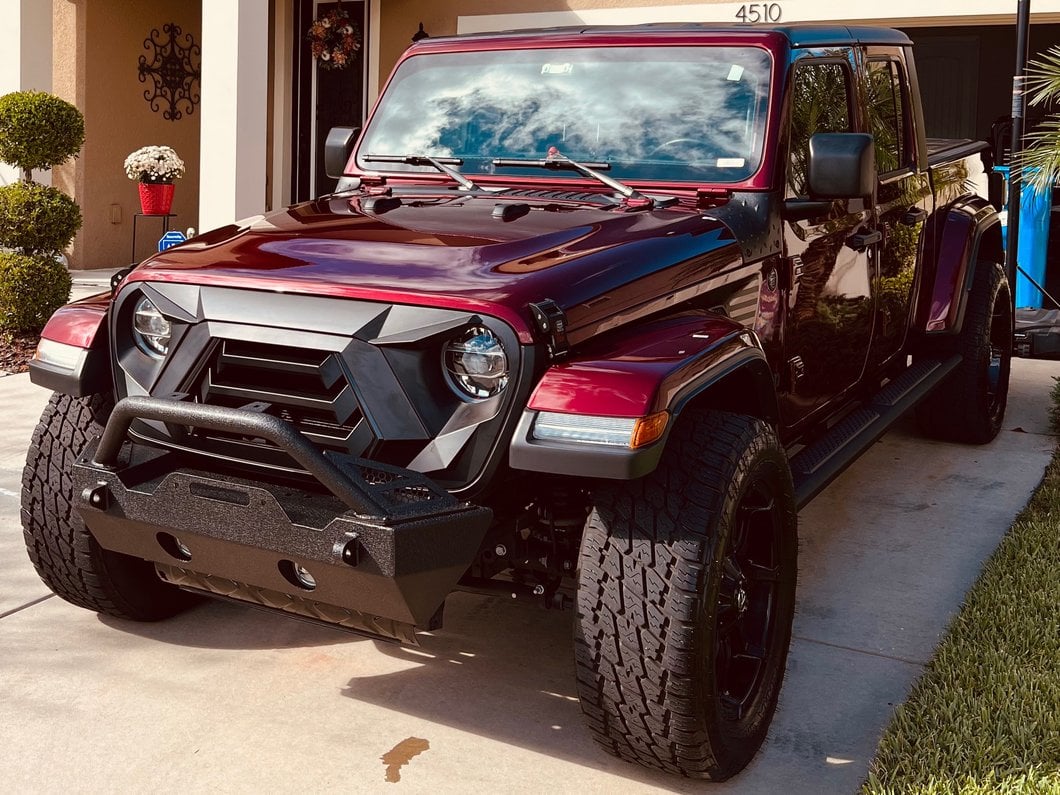 RedRock Cowl Body Armor; Textured Black (20-25 Jeep Gladiator JT, Excluding Mojave)