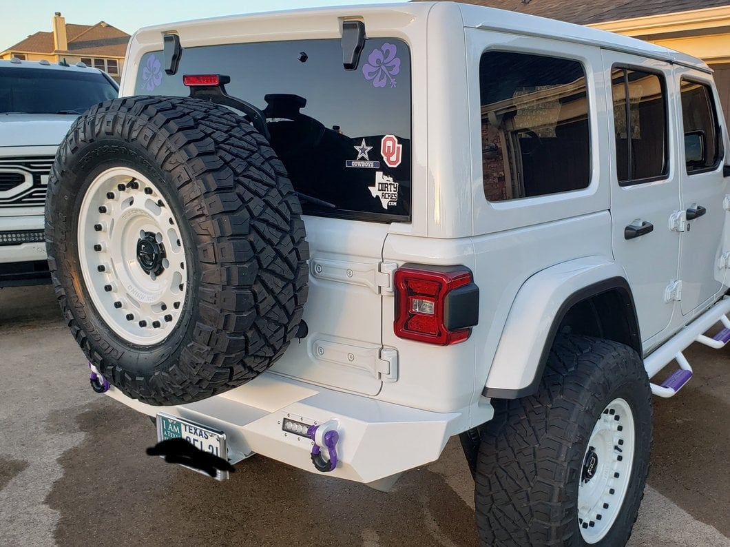 RedRock Solid Steel Rear Bumper with LED Lighting (18-25 Jeep Wrangler JL)