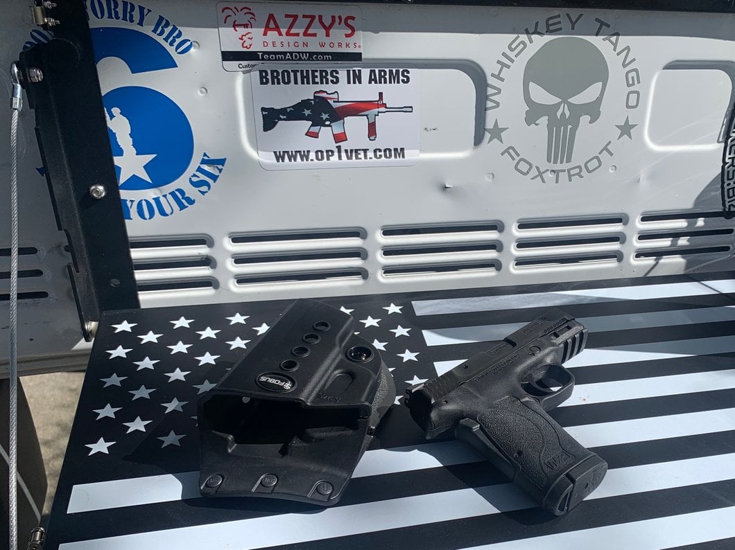RedRock Tailgate Storage Rack; Stars and Stripes (07-18 Jeep Wrangler JK)