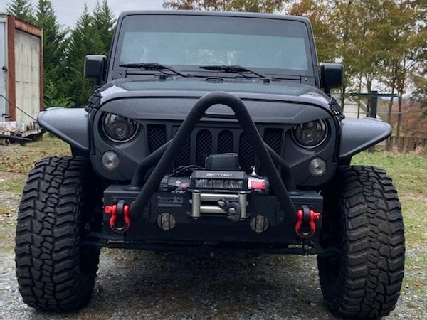 RedRock Beast Grille; Matte Black (07-18 Jeep Wrangler JK)