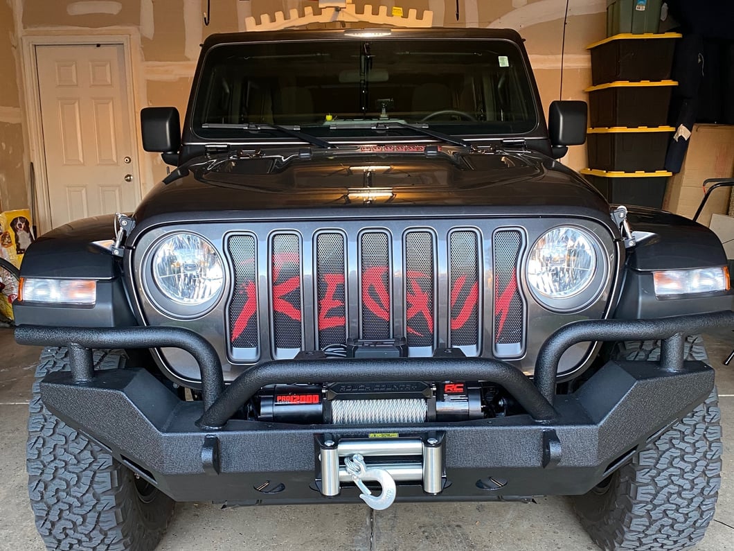 RedRock Rock Crawler Full Width Winch Front Bumper (18-25 Jeep Wrangler JL)