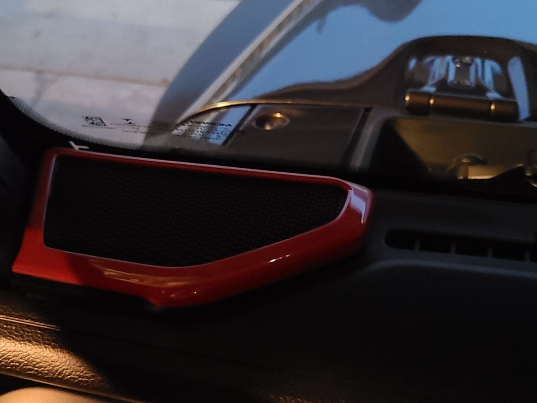 RedRock Door Speaker Trim; Red (18-25 Jeep Wrangler JL)
