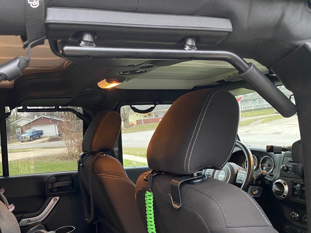 RedRock Steel Rear Grab Handles (07-18 Jeep Wrangler JK)