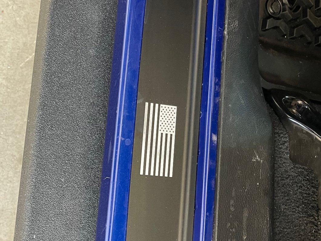 RedRock Old Glory Door Entry Guards; Black (18-25 Jeep Wrangler JL)