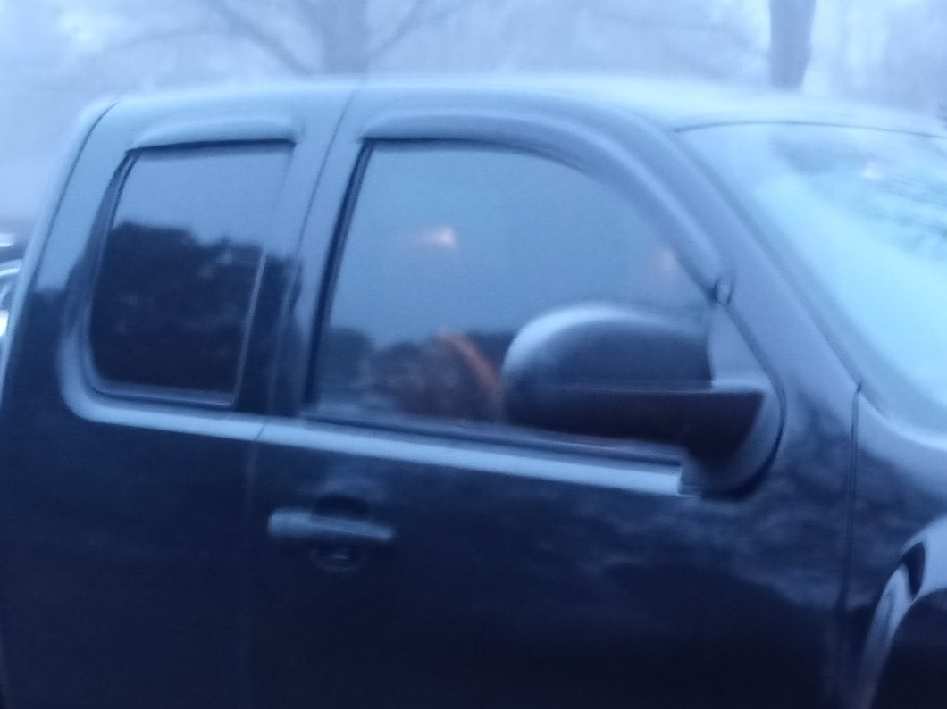 RedRock Window Deflectors; Front and Rear; Smoked (07-13 Silverado 1500 Extended Cab)