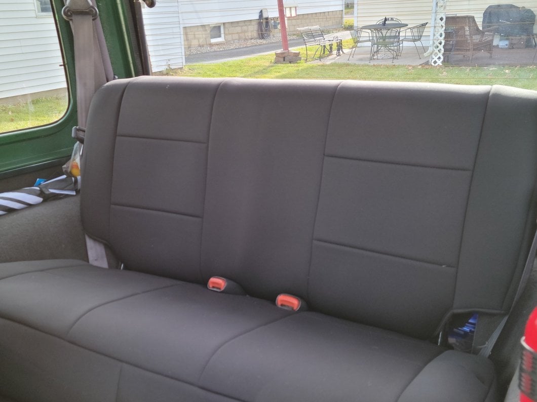 RedRock Custom Fit Front and Rear Seat Covers; Black (97-02 Jeep Wrangler TJ)