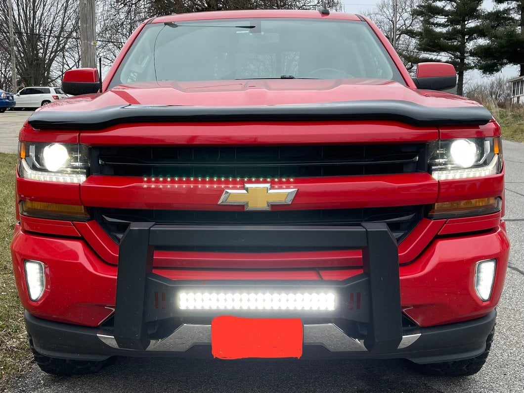 RedRock Bug Hood Deflector; Smoked (16-18 Silverado 1500)