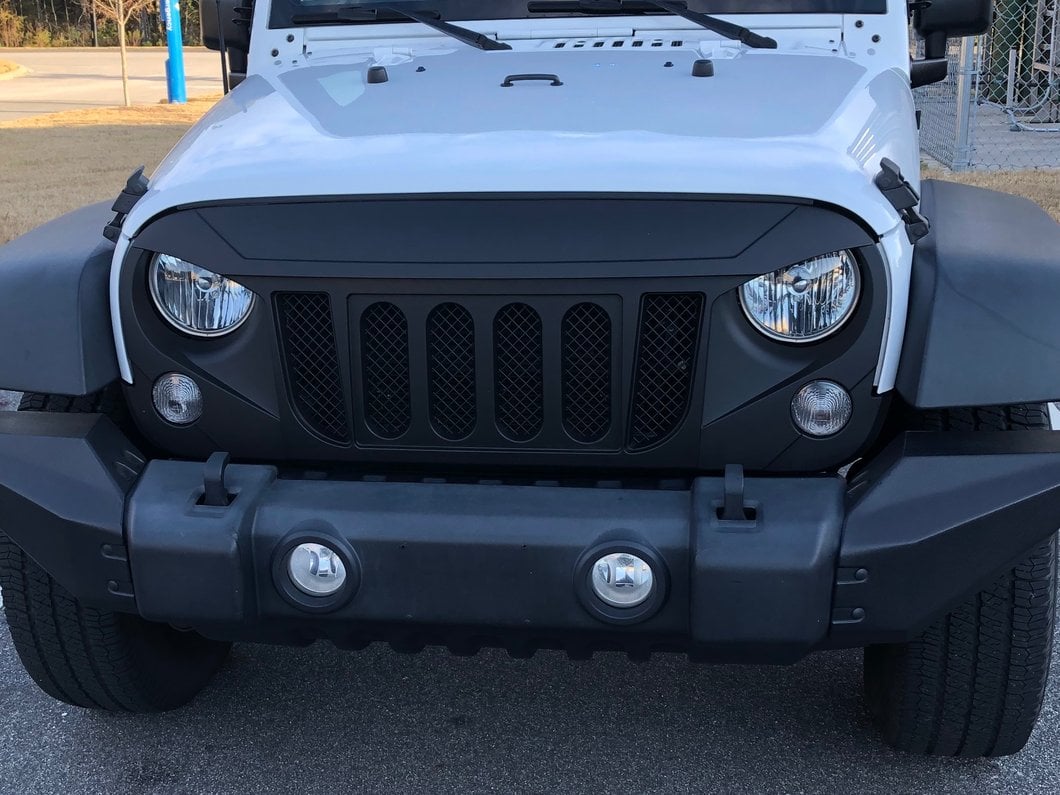 RedRock Beast Grille; Matte Black (07-18 Jeep Wrangler JK)