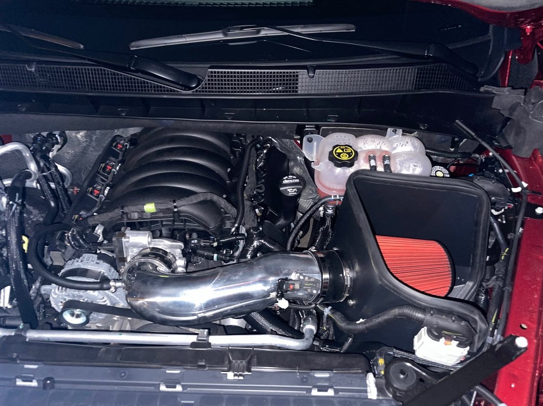 RedRock Cold Air Intake; Polished (19-25 5.3L, 6.2L Silverado 1500)