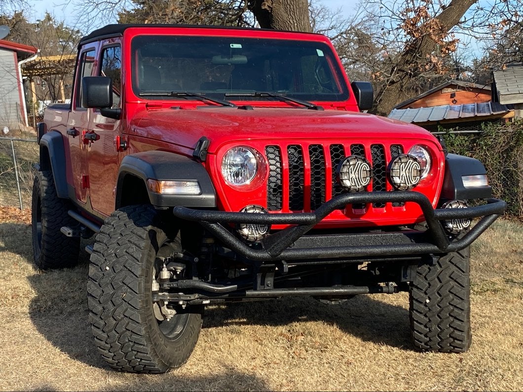 RedRock Rock Crawler Front Grille Guard; Textured Black (20-25 Jeep Gladiator JT)