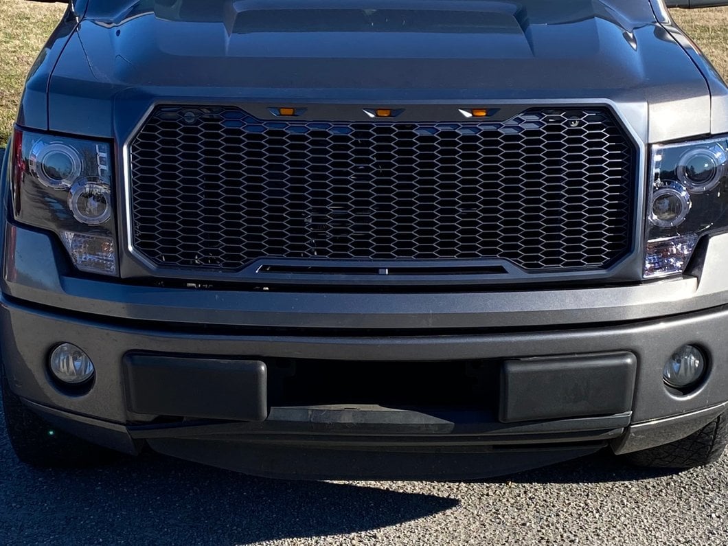 RedRock Front Bumper Guard Inserts; Black (09-14 F-150, Excluding Raptor)