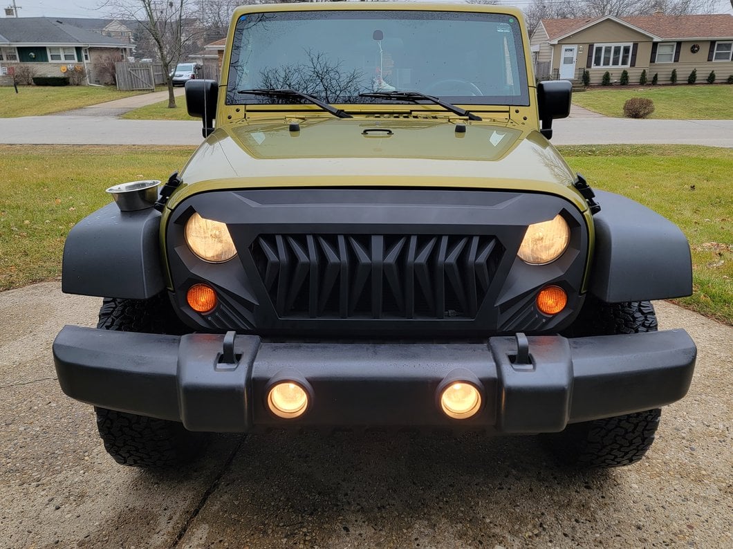 RedRock Deep Woods Grille; Matte Black (07-18 Jeep Wrangler JK)