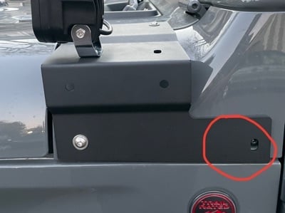 RedRock Cowl Mounted Off-Road Light Brackets (18-25 Jeep Wrangler JL, Excluding 4xe)