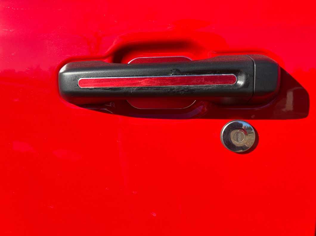 RedRock Door Handle Inserts; Red (20-25 Jeep Gladiator JT)