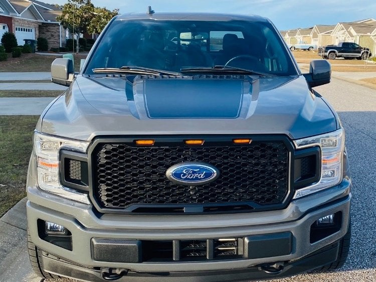 RedRock Baja Upper Replacement Grille with LED Lighting (18-20 F-150, Excluding Raptor)