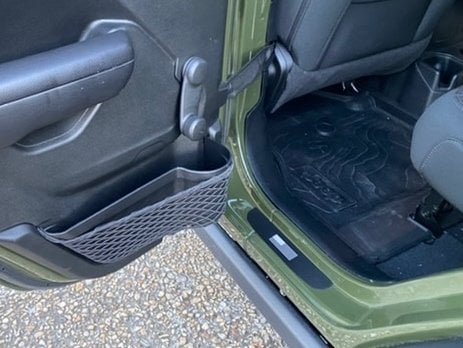 RedRock Door Sill Entry Guards with Flag; Black (18-25 Jeep Wrangler JL 4-Door)