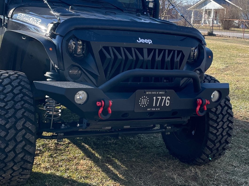 RedRock Deep Woods Grille; Matte Black (07-18 Jeep Wrangler JK)
