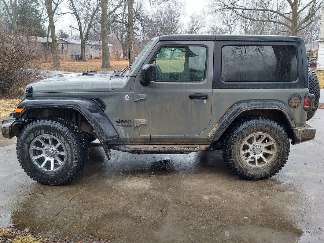 RedRock Mud Guards; Front and Rear (18-25 Jeep Wrangler JL, Excluding Rubicon & Willys)