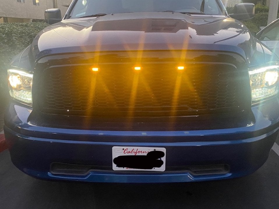 RedRock Baja Upper Replacement Grille; Gloss Black (09-12 RAM 1500)