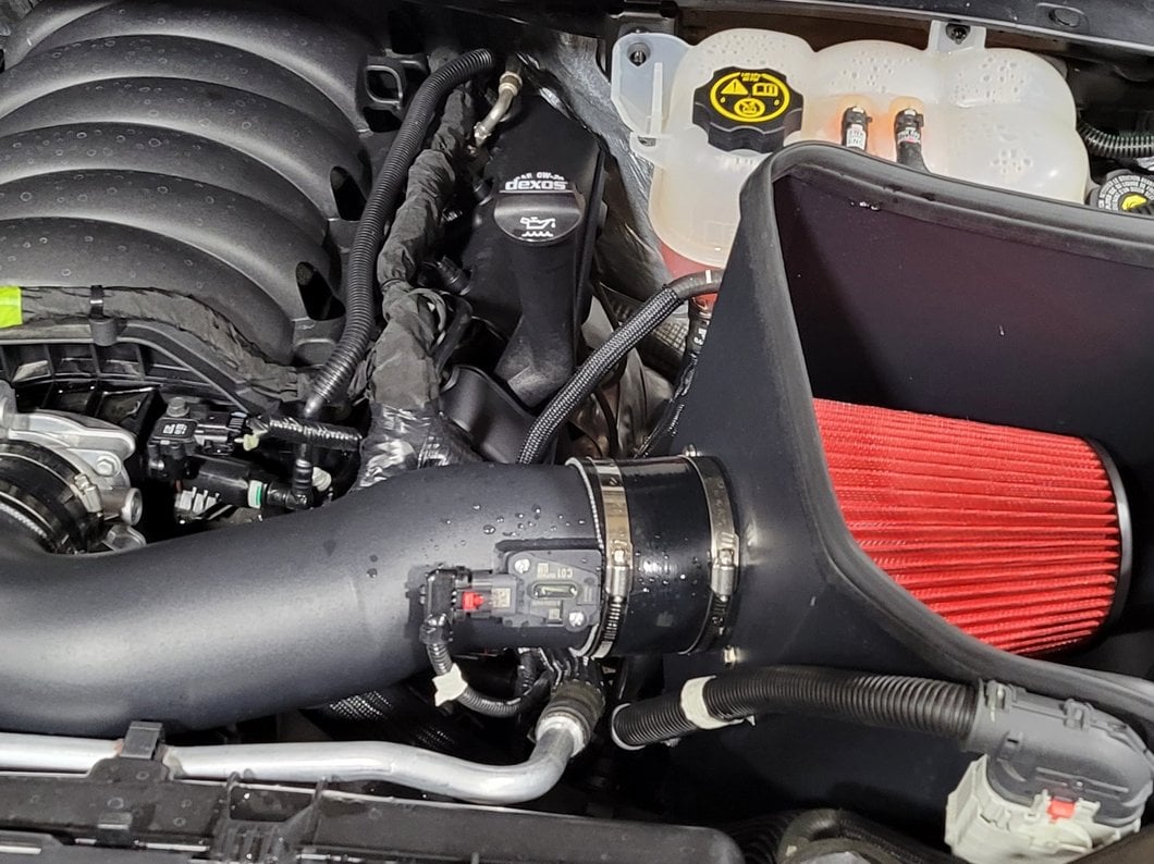 RedRock Cold Air Intake; Black (19-25 5.3L, 6.2L Silverado 1500)