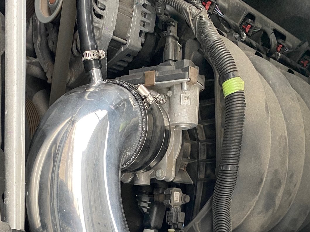 RedRock Cold Air Intake; Polished (19-25 5.3L, 6.2L Silverado 1500)
