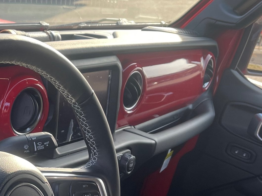 RedRock Dash Panel Overlay; Red (20-23 Jeep Gladiator JT)