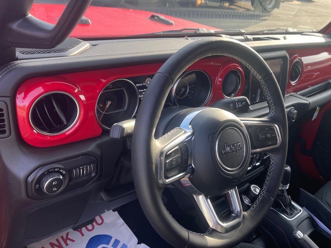 RedRock Dash Panel Overlay; Red (20-23 Jeep Gladiator JT)