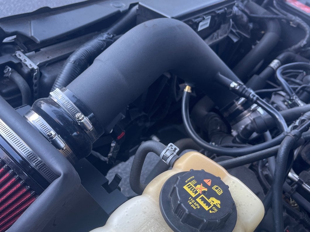 RedRock Cold Air Intake; Black Wrinkle (11-14 5.0L F-150)