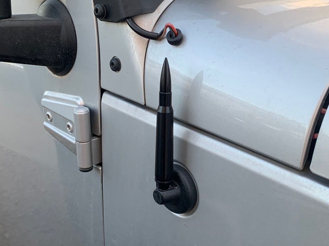 RedRock Billet Aluminum Bullet Style Antenna (07-18 Jeep Wrangler JK)