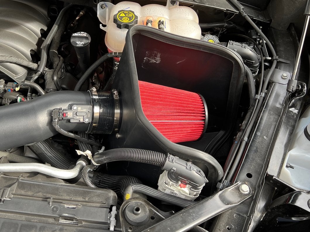 RedRock Cold Air Intake; Black (19-25 5.3L, 6.2L Silverado 1500)