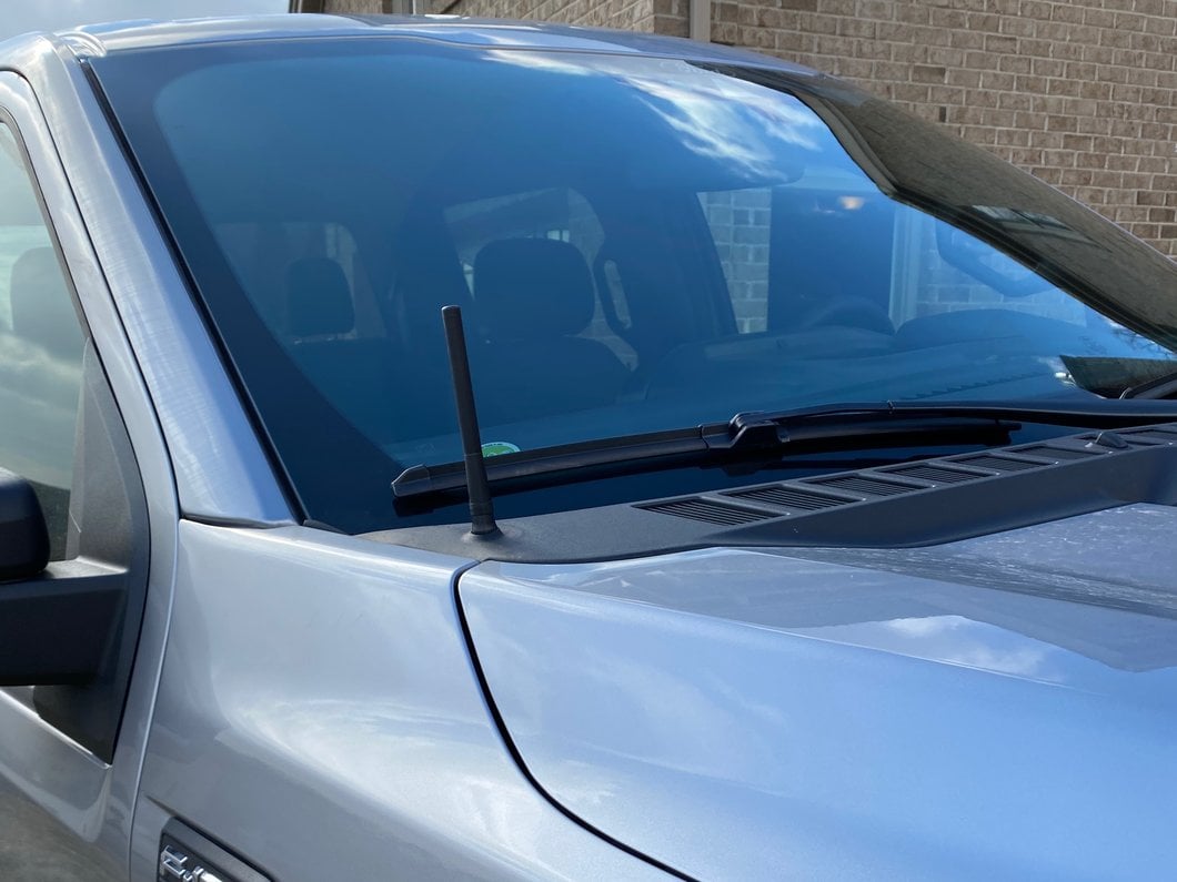 RedRock Short Billet Black Antenna; 5-Inch (97-25 F-150)