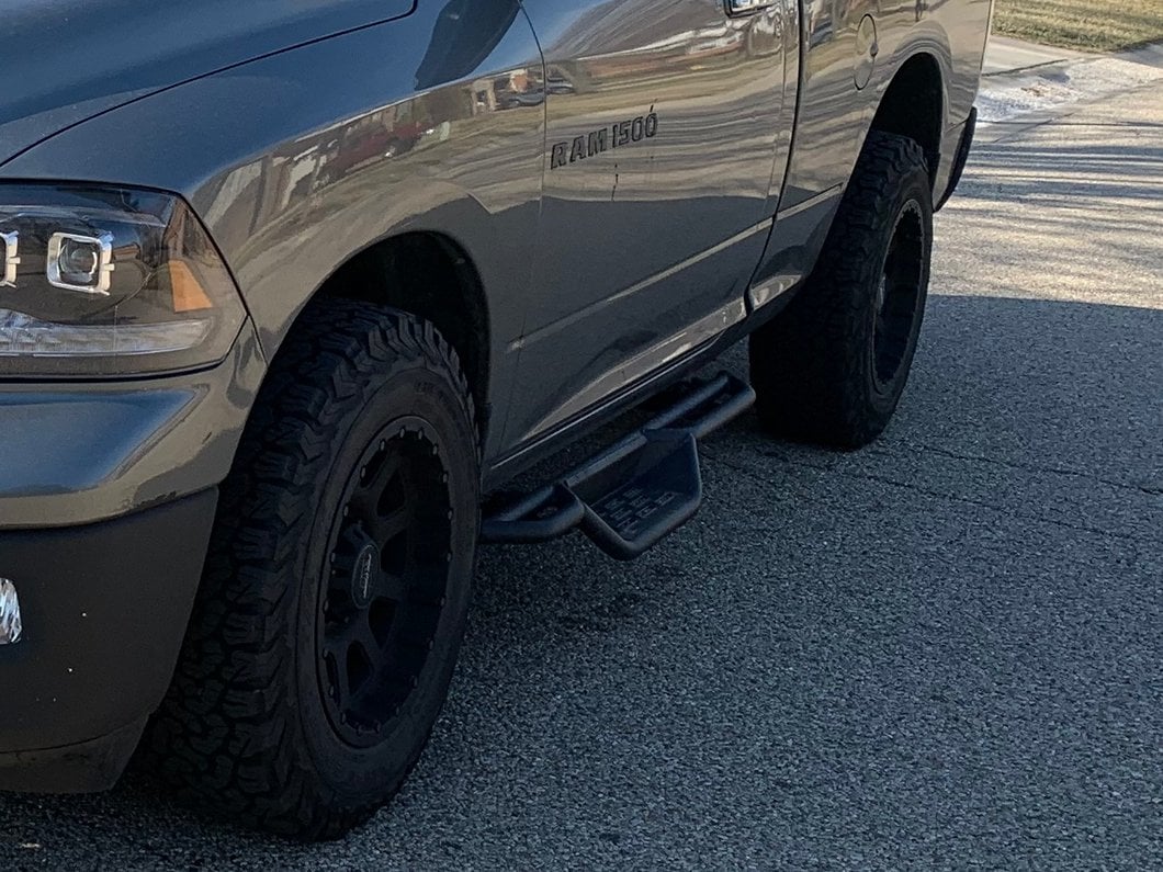 RedRock HD Drop Side Step Bars (09-18 RAM 1500 Regular Cab)
