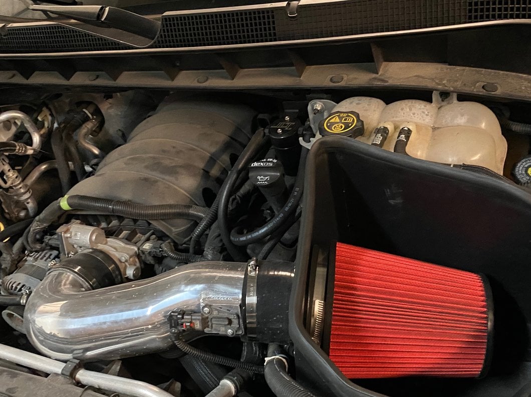 RedRock Cold Air Intake; Polished (19-25 5.3L, 6.2L Silverado 1500)