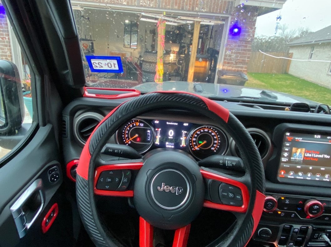 RedRock Door Speaker Trim; Red (20-25 Jeep Gladiator JT)