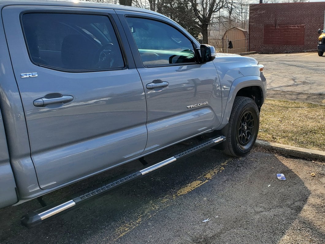 RedRock 5-Inch Aluminum Side Step Bars (05-23 Tacoma Double Cab)