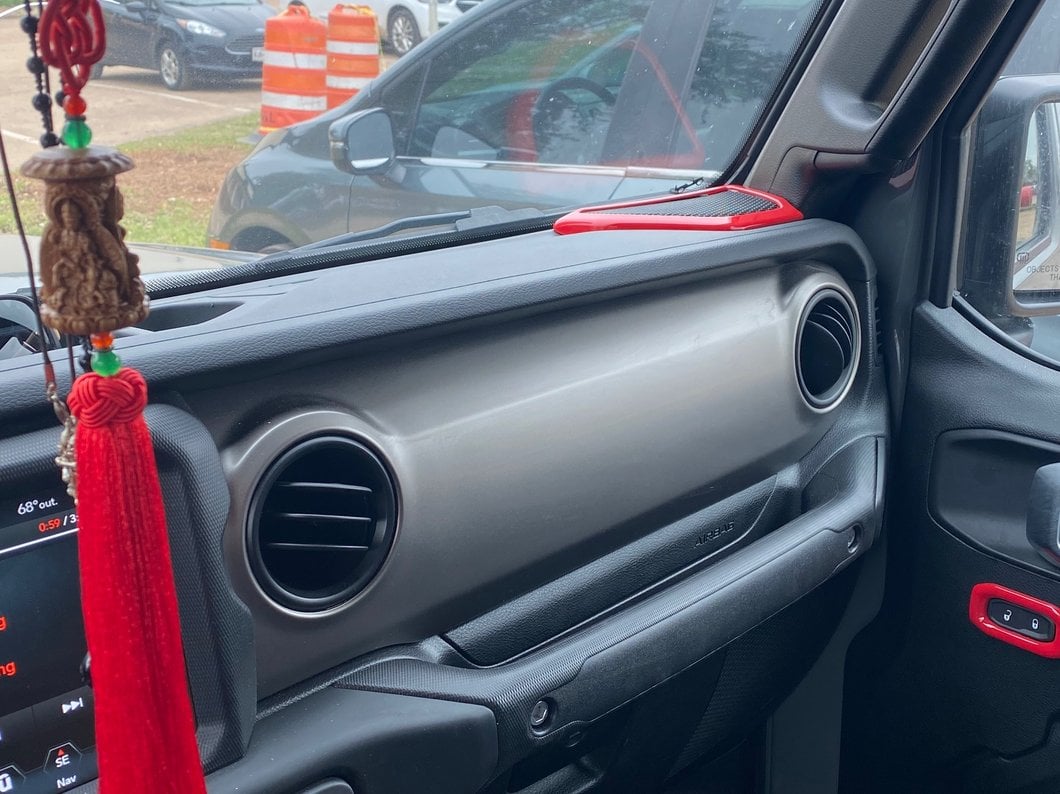 RedRock Door Speaker Trim; Red (20-25 Jeep Gladiator JT)